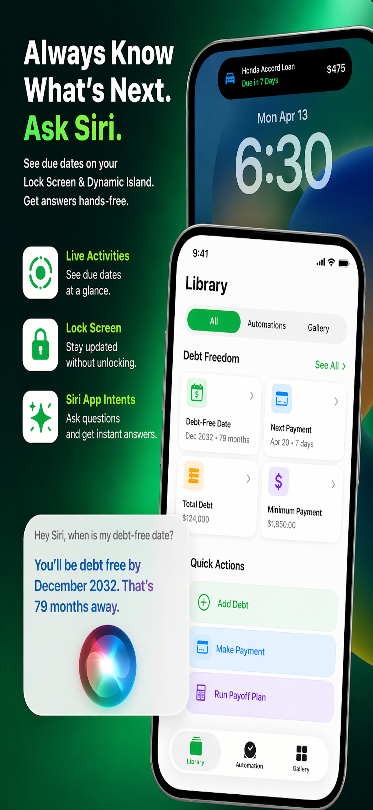Siri and Live Activities